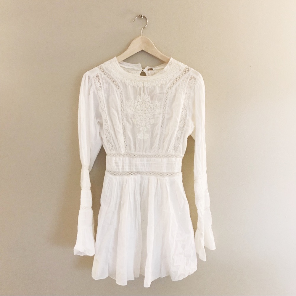 Free People White Lace Dress NWOT Size 2
